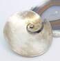 Taxco Mexico 925 Modernist Spiral Swirl Dimensional Disc Brooch 14.7g image number 2
