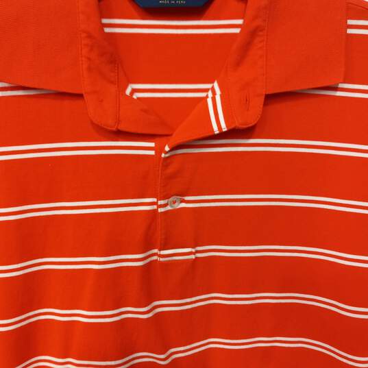 Polo Golf Ralph Lauren Men's Orange Striped Polo Size Medium image number 3