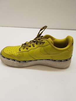 Nike Air Force 1 07 SE Premium Ribbon Overbranded Yellow Men's Size 9 alternative image