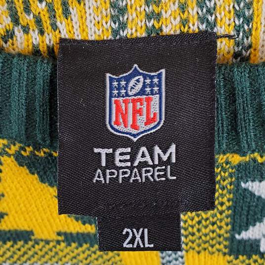 NFL Packers Men Yellow Holiday Sweater 2XL NWT image number 2