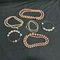 5 pc Pink Toned Costume Pearls Bundle image number 1