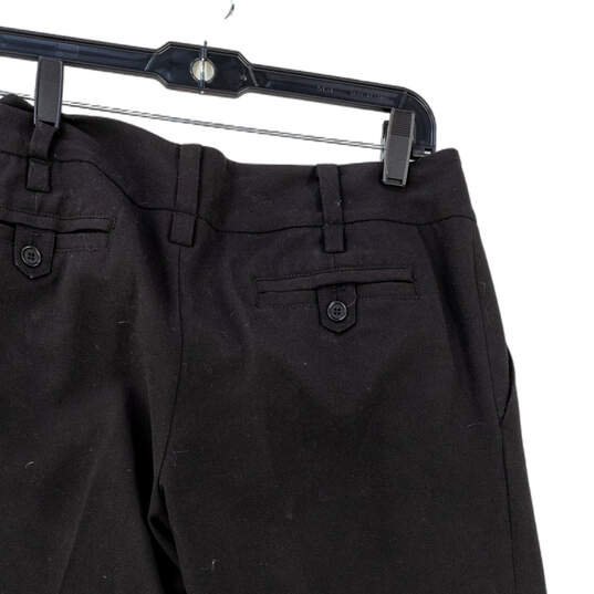 Womens Black Straight Leg Pleated Front Slacks Dress Pants Size 6 image number 4