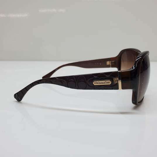 AUTHENTICATED COACH S3010 BROWN ROUNDED SUNGLASSES image number 5