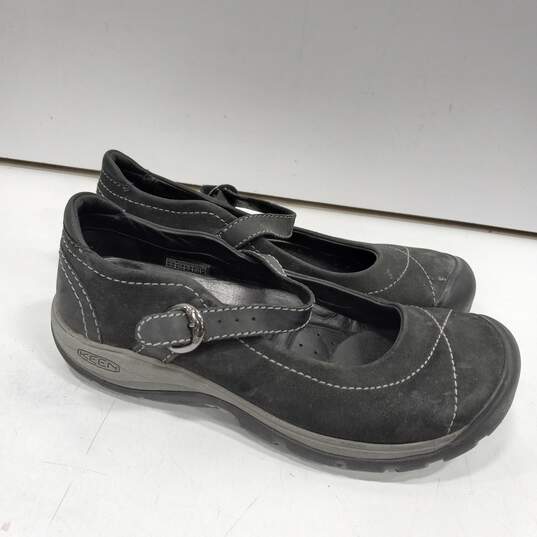 Keen Leather Buckle Mary Jane Style Flats Size 6.5 image number 2