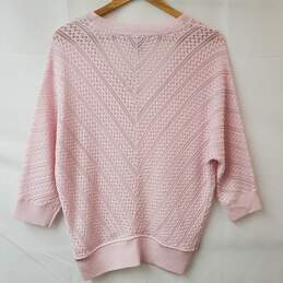 White House Black Market V-Neck Pink Pullover Sweater Women's M NWT alternative image