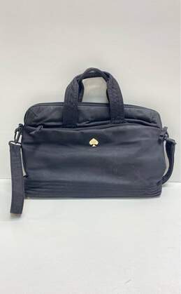 Kate Spade Black Nylon Laptop Shoulder Messenger Bag