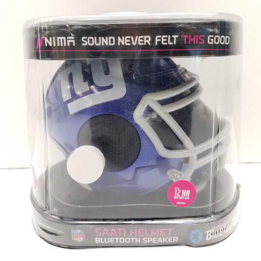Bluetooth Speaker Super Mini NFL Football Giants Helmet Portable IOB image number 1