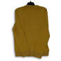 Womens Mustard Yellow Long Sleeve V-Neck Pullover Sweater Size Large image number 2