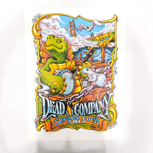 Dead And Company 2017 Summer Tour Poster Limited Edition Signed Numbered  5211/7075 image number 1