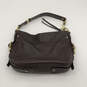 Womens Zoe Brown Leather Adjustable Strap Inner Pockets Zipper Hobo Bag image number 2