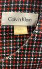 Calvin Klein Womens Multicolor Plaid Bell Sleeve Back Zip Sheath Dress Size 4 image number 3
