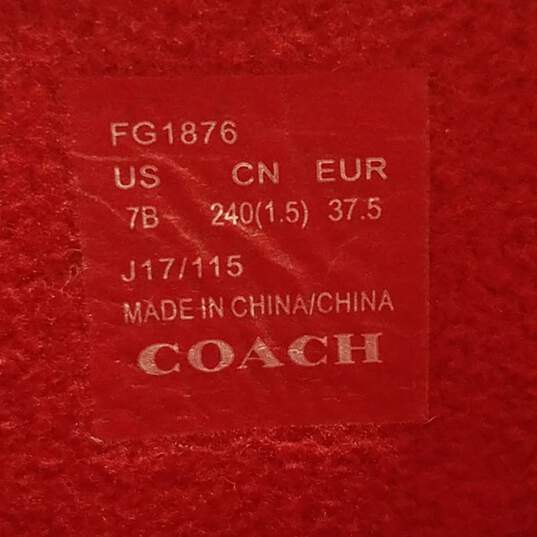 Women's COACH Signature Rain Boots Red Size 7 FG1876 image number 5