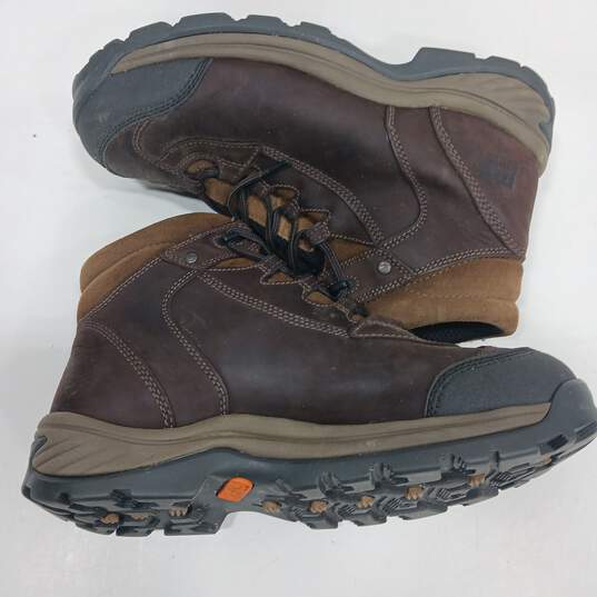 Timberland Pro Series Steel Toe Leather Brown Boots Size 9.5W image number 3