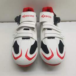 Kescoo Men's Cycling Shoes White Size 46 alternative image