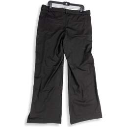 Gap Womens Black Slash Pocket Flat Front Wide Leg Chino Pants Size 16R alternative image
