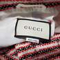 Gucci Women's Red Striped Tweed Wool Evening Jacket Size 48 AUTHENTICATED image number 4