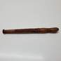 Hand Carved Wood Flute 13in Long image number 4
