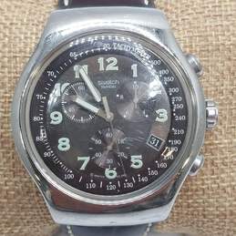 Swatch 46mm Irony Tachymeter Chrono Stainless Steel Watch alternative image