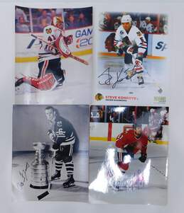 (4) Chicago Blackhawks Autographed 8 x 10 Photos