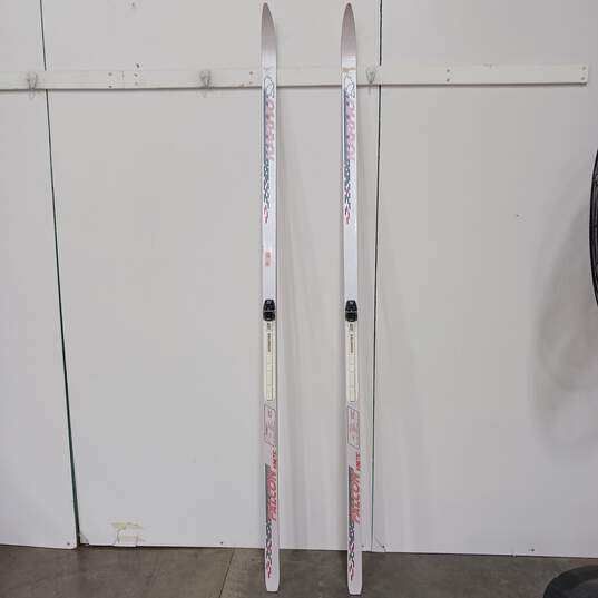 Salomon Red and White Falcon Kinetic Cross Country Skis image number 2