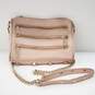 Rebecca Minkoff Mini 5 Zip Pink Leather Chain Strap Crossbody Bag w/COA image number 1