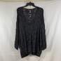 Women's Black Rhinestoned Dolman Sleeve Sweater, Sz. 4 image number 2
