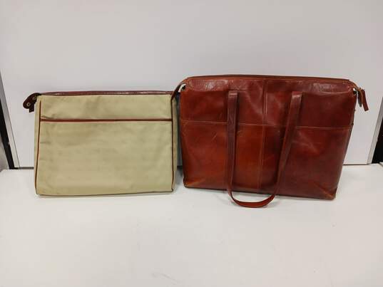 Vintage Bosca Leather Briefcase image number 1