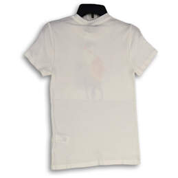 NWT Womens White Crew Neck Short Sleeve Pullover T-Shirt Size Medium alternative image
