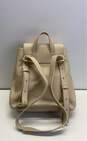 Cole Haan Leather Classic Flap Backpack Beige image number 2