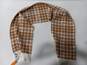 Timberland women's Brown/White Plaid Knit Scarf NWT image number 3