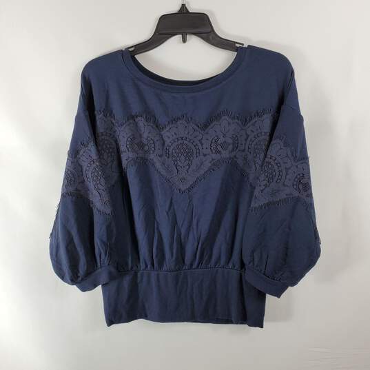 Express Women Navy Sweater L NWT image number 1
