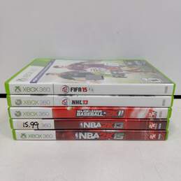 5pc. Lot of Assorted Microsoft Xbox 360 Video Games