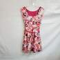 Eliza J Pink Floral Patterned Shift Dress WM Size 4P NWT image number 2