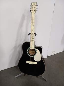 Vintage Esteban Acoustic Guitar In Black Case With Accessories alternative image