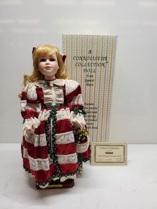 Seymour Mann Third Annual Christmas Doll from the Connoisseur Collection in Box image number 1