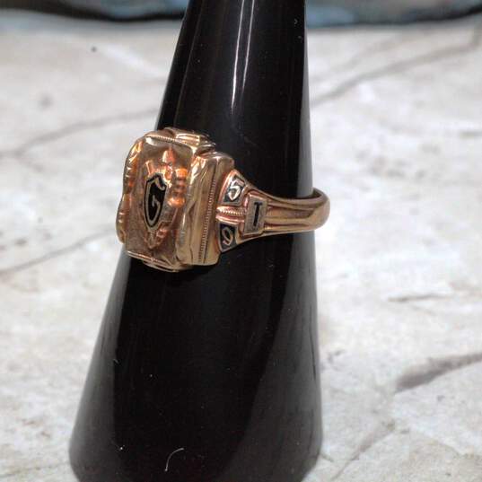 Vintage Josten 10K Yellow Gold 1959 Class Ring Size 7 image number 4
