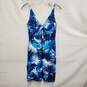 NWT Tommy Bahama WM's Nylon Blend Plumeria Blue & White Cup Dress Size SM Size image number 1