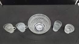 Punch Bowl, Sugar & Creamer, Water Glass Anchor Hocking Wexford Glass Bundle alternative image