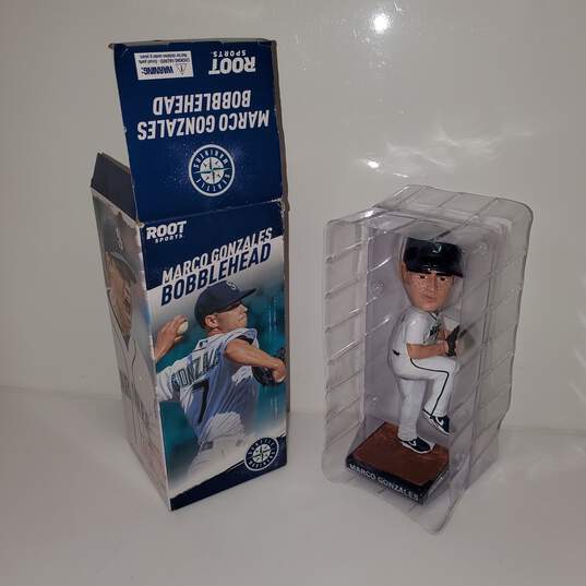 Root Sports Seattle Mariners Bobblehead Marco Gonzales IOB image number 1