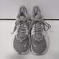 Nike PG 5 TB Unisex Gray and White Basketball Sneakers Size 7.5 image number 1