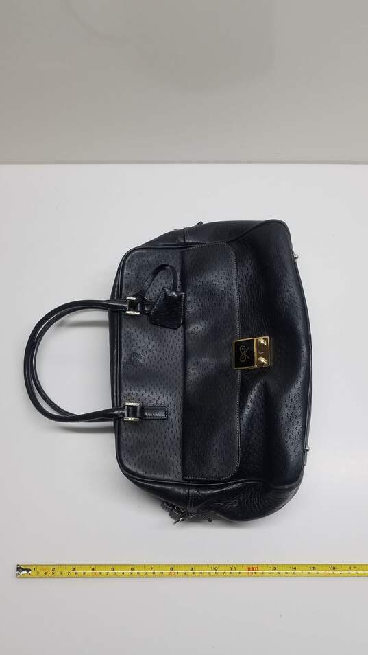 London Anya Hindmarch Tote Semi-Shoulder Black Leather Ladies Bag image number 6