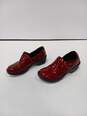 BOC Women's Red Leather Walking Shoes image number 3
