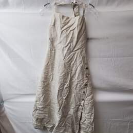 Reformation Beige Linen Dress Size 10