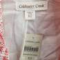 Coldwater Creek Women's Red/White Cotton Basketweave Jacket Size P12 image number 2