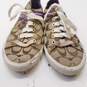 COACH Lesley Signature Print Canvas Sneakers Women's Size 8 B image number 2