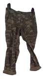 Womens Multicolor Camouflage Flat Front Straight Leg Cargo Pants Size 8 image number 1