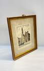 Color Etching Rothenberg O.T. Germany Signed Architectural Vintage Etching image number 2