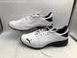 Puma Mens Viz Runner 191037-01 White Black Low Top Sneaker Shoes Size 13 image number 1