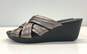 Cole Haan Silver Leather Wedge Sandals Shoes Size 5 B image number 2