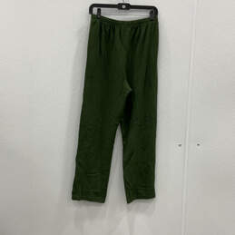 Womens Green Knitted Slash Pockets Straight Leg Pull-On Ankle Pants Size S alternative image